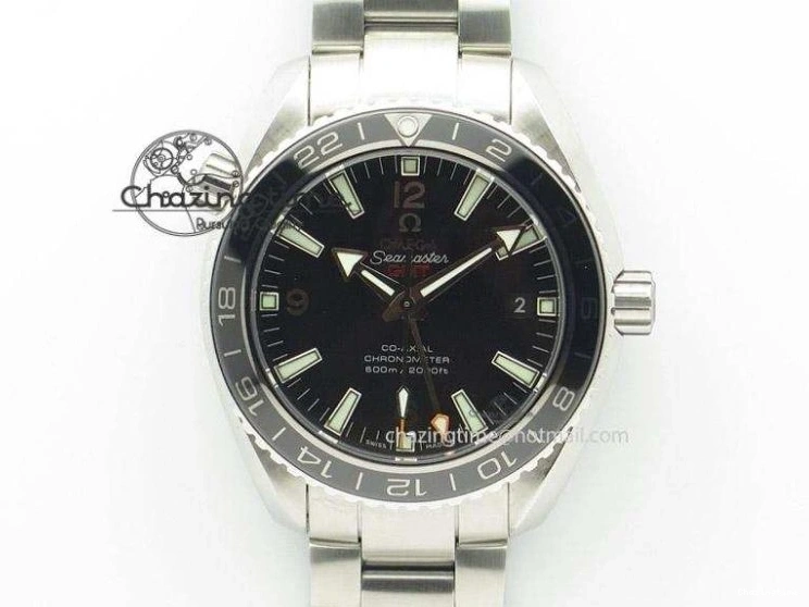 0423 Sophisticated Planet Ocean Master Chronometer Chrono SS OM 1:1 Best Edition Orange On SS Bracelet A 8156